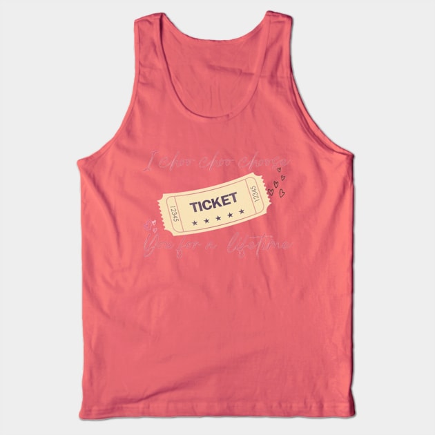 I  choo choo choose you. Valentine Tank Top by Alexander S.